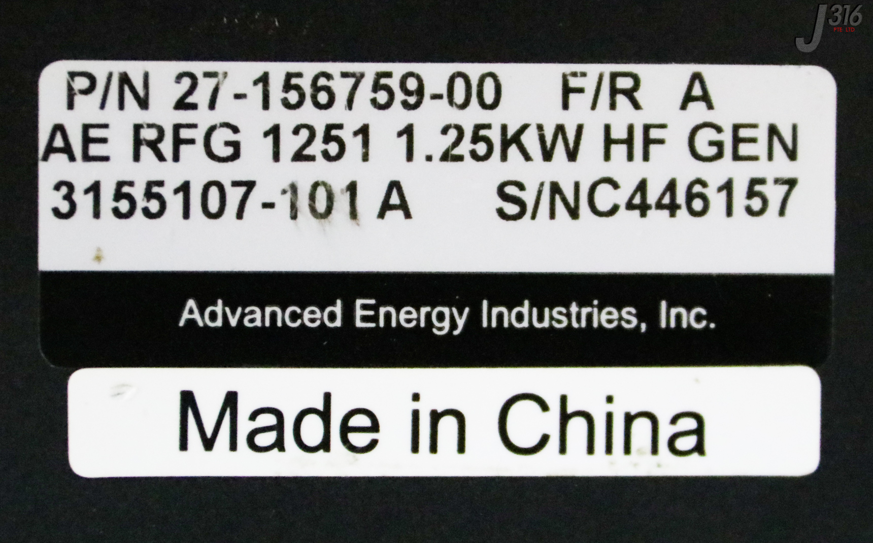 N 32431 ADVANCED ENERGY RF GENERATOR, RFG 1251, 1.25KW, 27-156759-00
